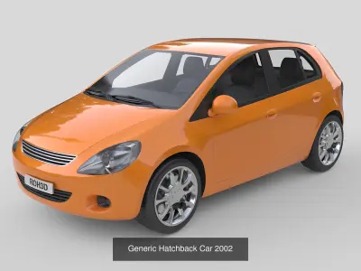 Modern Generic Car Collection High-Poly 3D Models 3D Model Pack