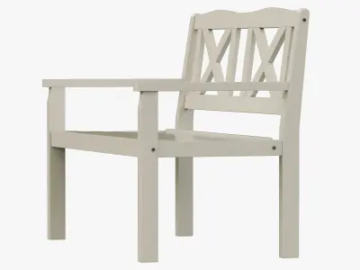 Solliden bench 3D model