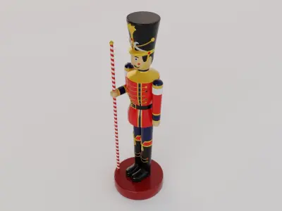 Toy Soldier Low-poly 3D model