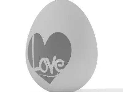 Egg Sculpture N002 3D print model