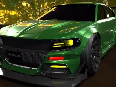 Dodge Charger Hellcat Widebody  3D model
