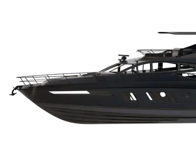 Luxury yacht 77feet 3D model