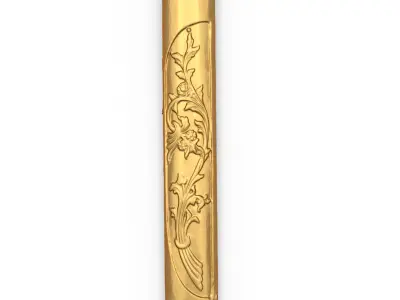 Classic decor ornament carved 02 3D model