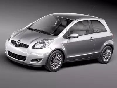 Toyota Yaris 3door 2010 3D model