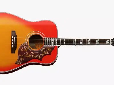 Gibson Hummingbird Guitar 3D model