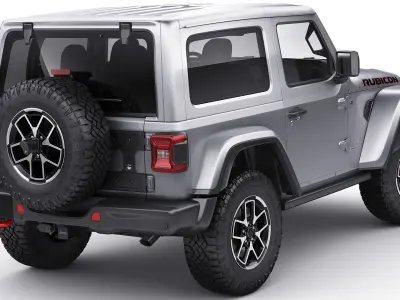 Jeep Wrangler 2 door 2024 3D model