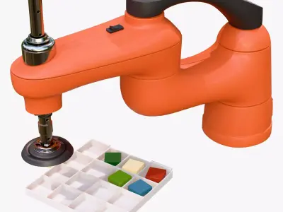 SCARA Robot with Vacuum Gripper M1 3D model