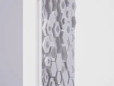 Decoration Hexagonal  Wall   Green  3D print model