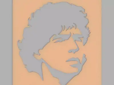 stencil diego armando maradona 3D model