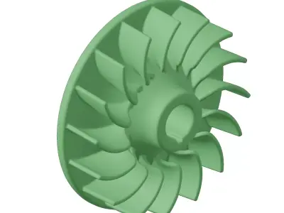Plastic Automotive Engine Flywheel 3D model