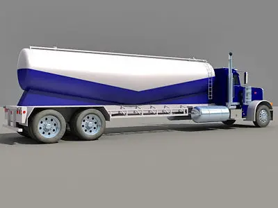 Blue Freightliner Truck 3D model