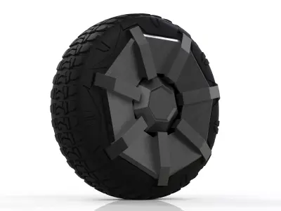 Tesla Cybertruck Wheel 3D model 3D model