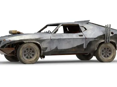 Speed Demon 3D Model Futuristic Hypercar Design Low-poly 3D model