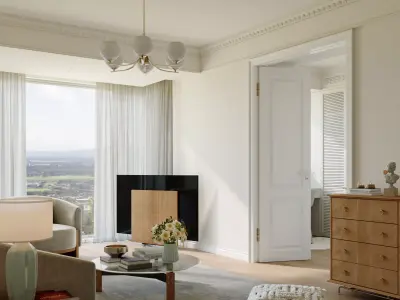 Mid Century interior scene 3D model