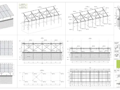5 MW Solar Project Type 5 3D model
