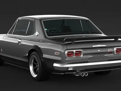 Nissan skyline 2000gtr 3D print model