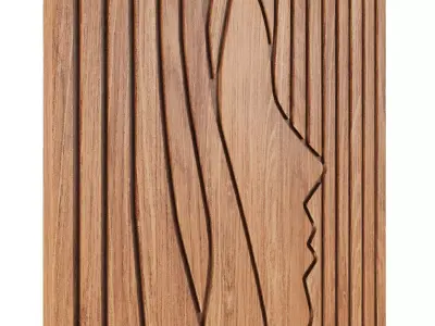 Wood Wall Decor Collection 02 3D model