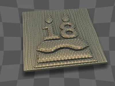 Cake presents for 18 yearsold 3D print model