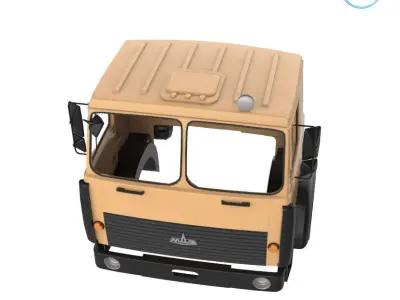 MAZ 5516 Military Cabin - Full Professional Version 3D print model