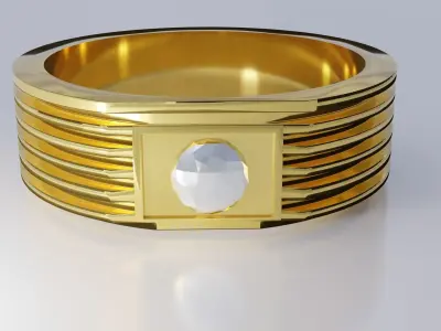 Golden Ring Free 3D model