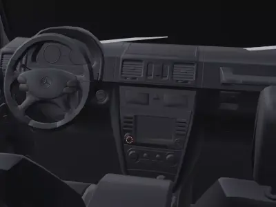 Mercedes Benz g500 Low-poly 3D model
