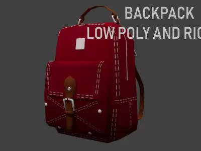 BACKPACK Low-poly 3D model