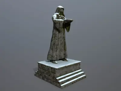 statue Low-poly 3D model
