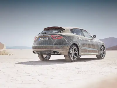 Luxury SUV unbranded 3D model