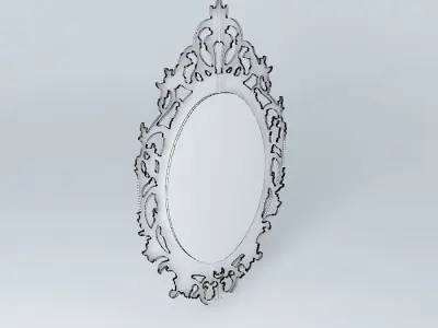 Baroque mirror Free 3D model
