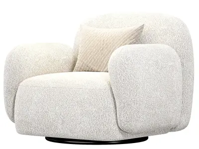 Giddings Swivel Chair Knoll Camel By Highfashionhome 3D model