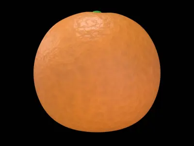Orange  Low Poly 3D Model 3D model