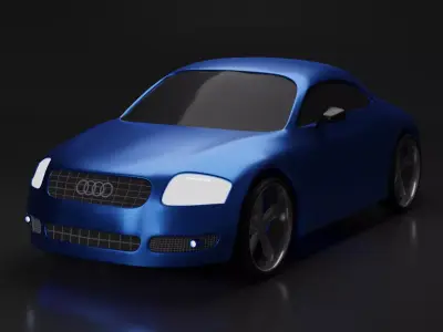 Audi TT Low Poly 3D model