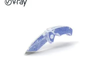Sleek Utility Knife with Retractable Blade model pack Low-poly 3D model
