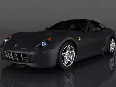 Ferrari 599 GTB Fiorano Low-poly 3D model