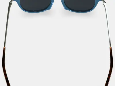 Kian Sunglasses in Laguna Crystal with Riesling 3D model