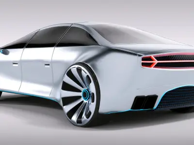 Limousine Car 3D model