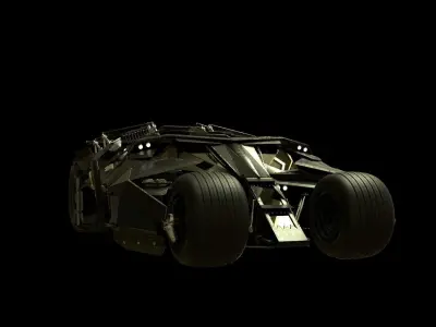 Batmobile Tumbler 3D model 3D model