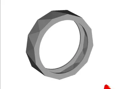 Geometric Rail Ring Free 3D print model