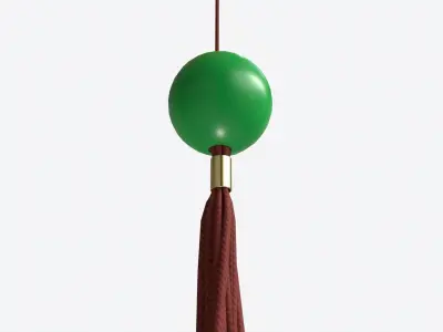 Oriental Traditional Hanging Paper Lantern 01 3D model