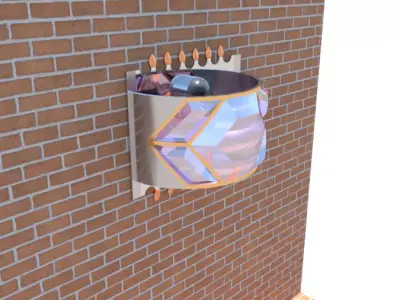 GlitterJewel Light Sconce Free 3D model