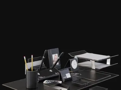 Desk Set for Executive Director 3D model