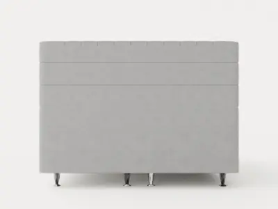 Celine Bed Package 160x200cm Gray Velvet Low-poly 3D model