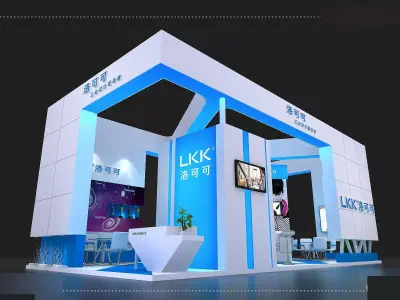 Booth - Area - 12X6-3DMAX2009-012 3D model
