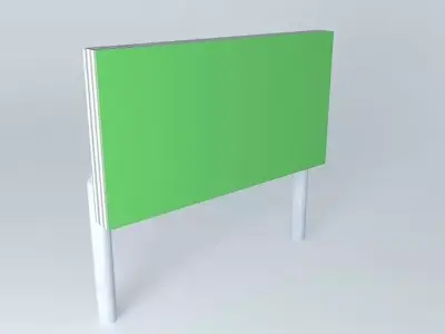 EDIT ME! Freeway sign 3 Free 3D model