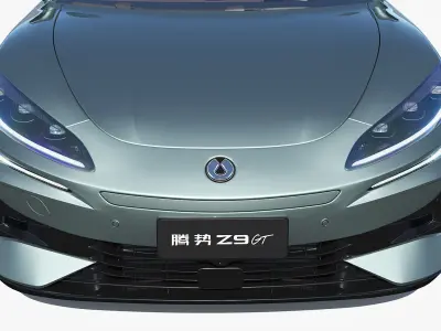 2025 BYD Denza Z9 GT E3 Hybrid with interior model 3D model