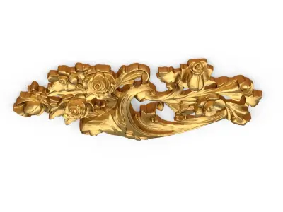 Classic carved decor ornament 376 3D model