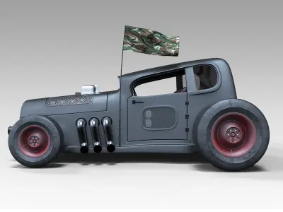 Hot rod 3D model get