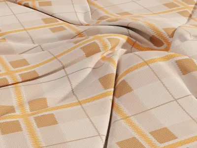folded and twisted cloth product render 3D model