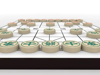 Chiness Chess - Xiangqi Low-poly 3D model