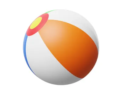 Beach Ball 3D model get